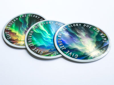 Give Jehovah Thd Glory Due His Name Stickers - Holographic