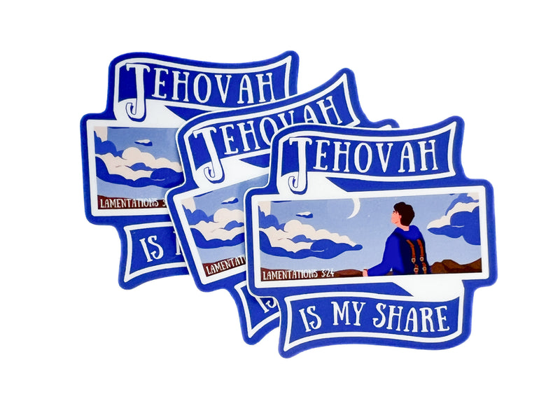 Jehovah Is My Share Stickers
