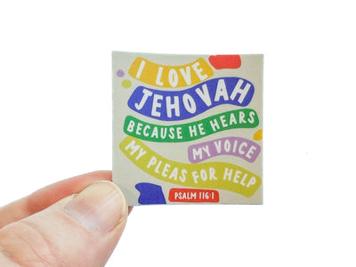 I Love Jehovah Stickers