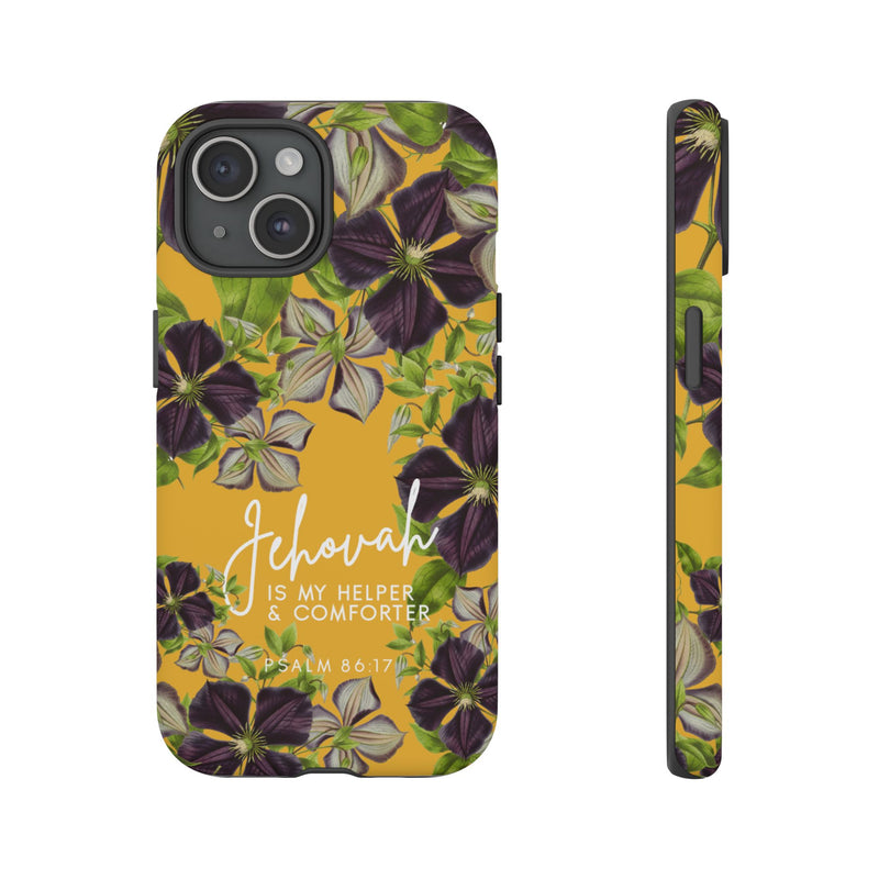 Jehovah is My Helper and Comforter Phone Case - Pixel, Galaxy, IPhone