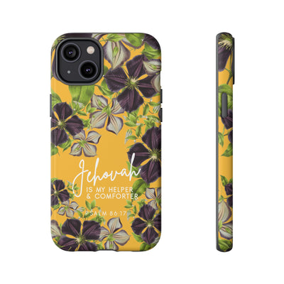 Jehovah is My Helper and Comforter Phone Case - Pixel, Galaxy, IPhone