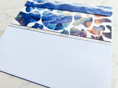 Whale Letter Writing Envelopes