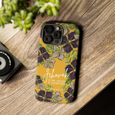 Jehovah is My Helper and Comforter Phone Case - Pixel, Galaxy, IPhone