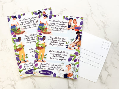 Vine & Fig Tree 5 x 7 Postcards - GINGERS