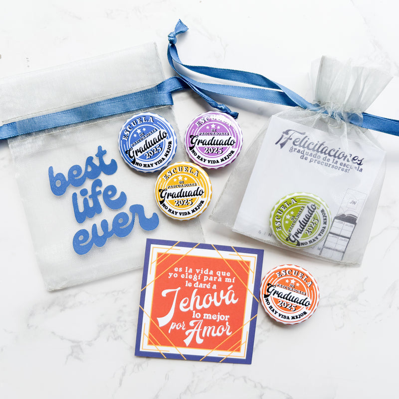 Spanish Pioneer School Gift Bags - Pins