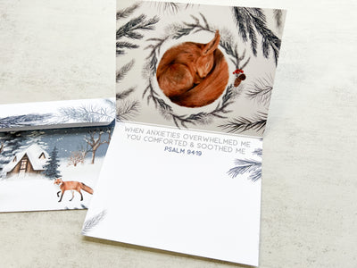 Snowy Anxieties Greeting Card - GINGERS