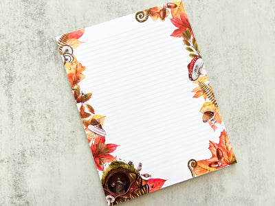 Autumn Woodland Letter Writing Notepad - GINGERS