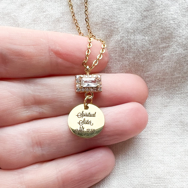 Spiritual Sister Gold Necklace