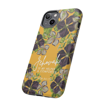 Jehovah is My Helper and Comforter Phone Case - Pixel, Galaxy, IPhone