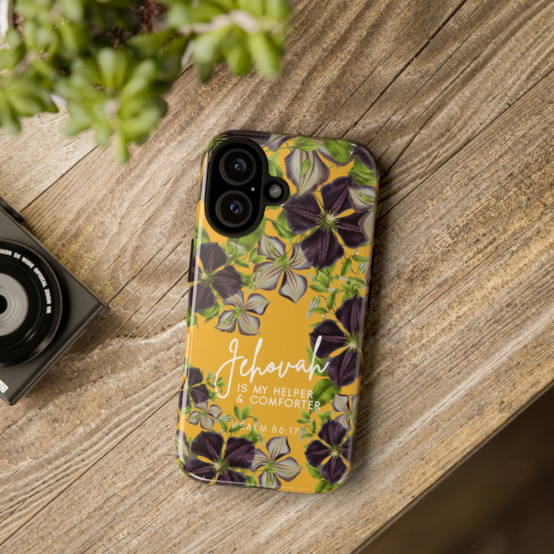 Jehovah is My Helper and Comforter Phone Case - Pixel, Galaxy, IPhone