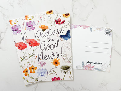 Declare The Good News 4 x 6 Postcards - GINGERS