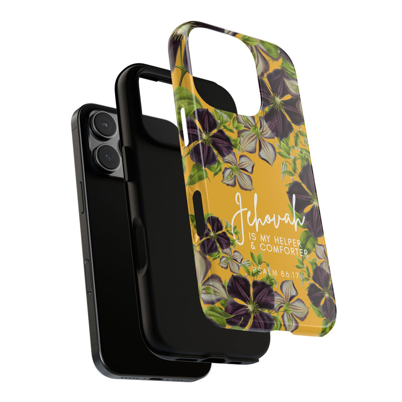 Jehovah is My Helper and Comforter Phone Case - Pixel, Galaxy, IPhone