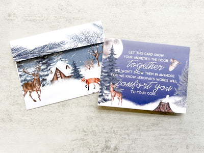 Snowy Anxieties Greeting Card - GINGERS