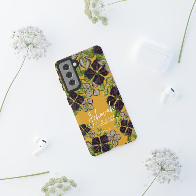 Jehovah is My Helper and Comforter Phone Case - Pixel, Galaxy, IPhone