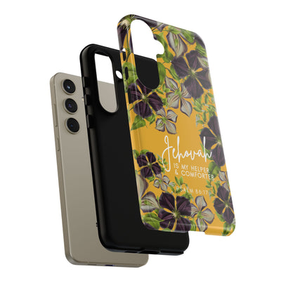 Jehovah is My Helper and Comforter Phone Case - Pixel, Galaxy, IPhone