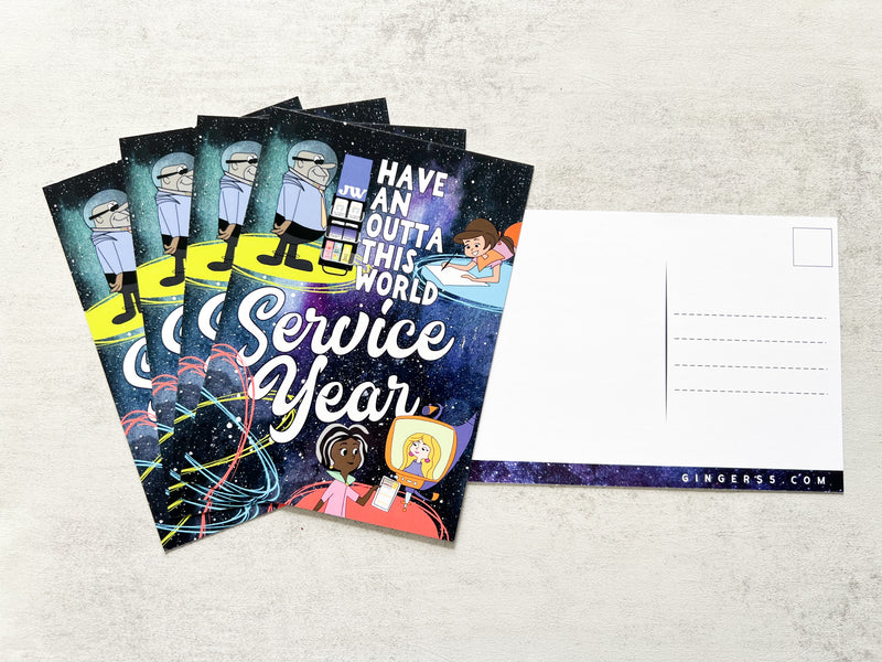 Outta This World Service Year 5 x 7 Postcards - GINGERS