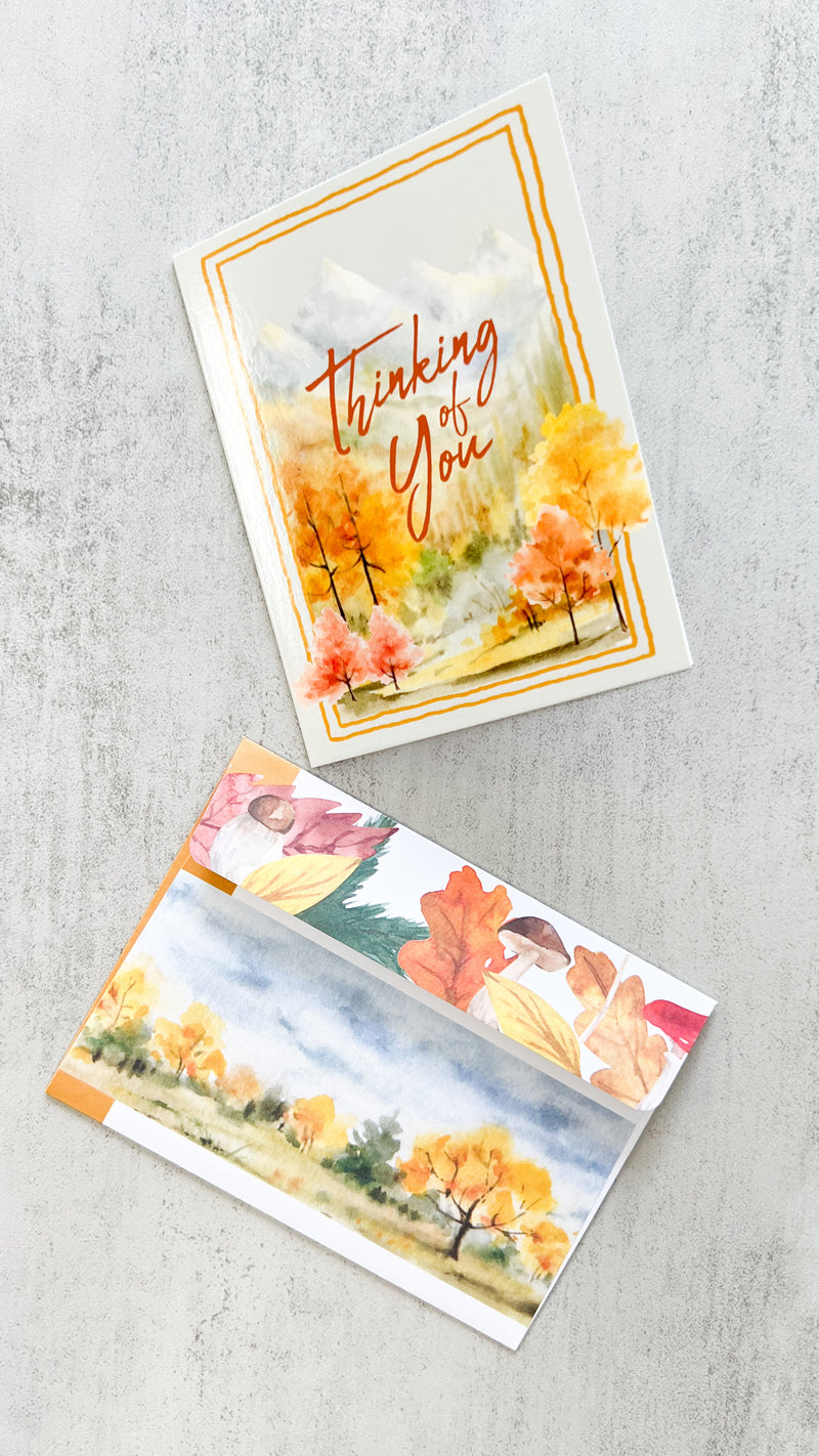 Thinking Of You Autumn Greeting Card - GINGERS
