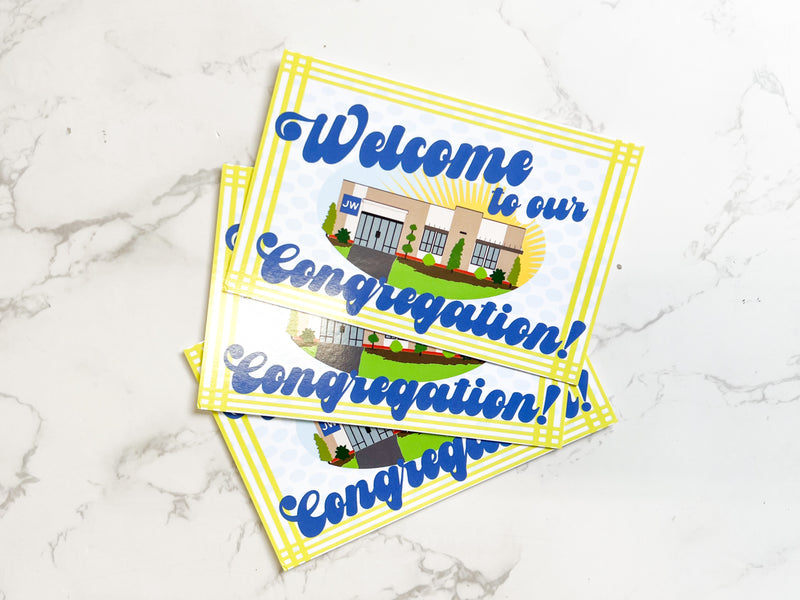 Welcome To Our Congregation 4 x 6 Postcards