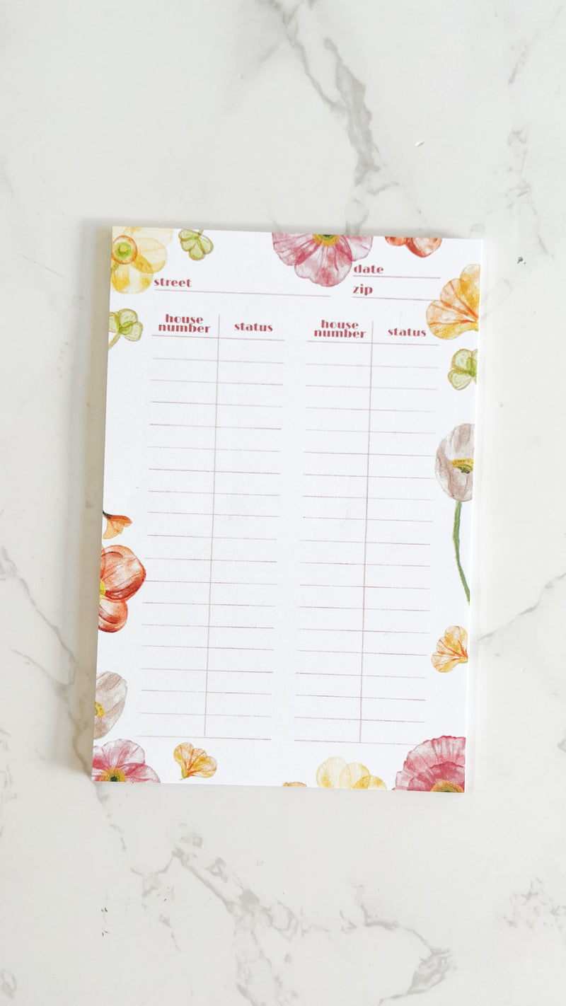 Iceland Poppy Tracker Sticky Notes