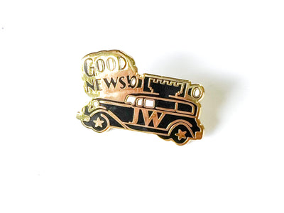 Good News Sound Car Enamel Pins