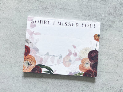 Sorry I Missed You - Mini Sticky Notes - GINGERS