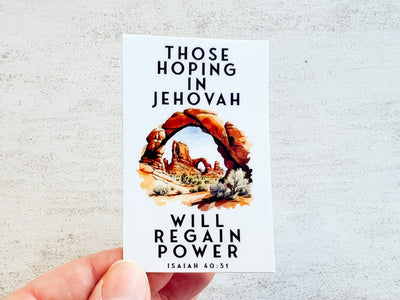 Those Hoping In Jehovah Will Regain Power Stickers