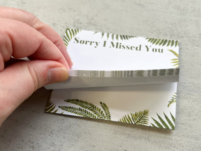 Sorry I Missed You - Fern Mini Sticky Notes - GINGERS