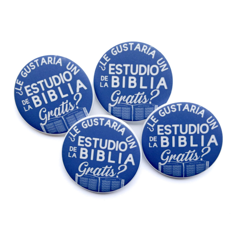 Spanish Ask Me About A Free Bible Study Pins - Dusty Magnolia