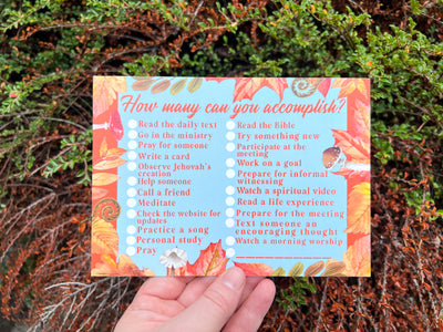 Walk With Jehovah Everyday 5 x 7 Postcards - GINGERS