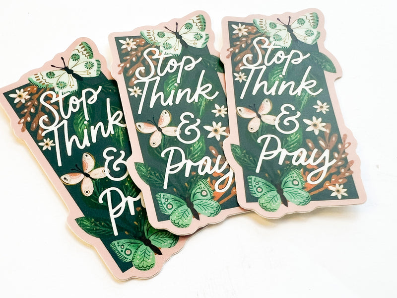 Stop Think Pray Stickers - GINGERS