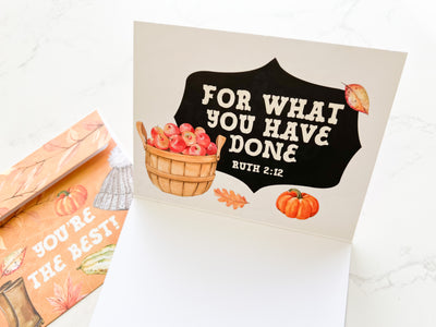 Thank You Autumn 4 x 6 Greeting Card