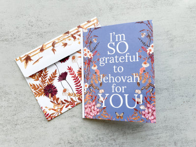 Im So Grateful To Jehovah For You 4 x 6 Greeting Card - GINGERS