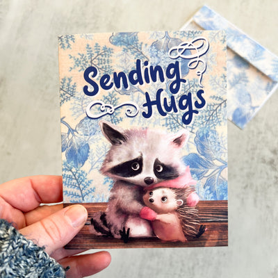 Sending Hugs 4 x 6 Greeting Card