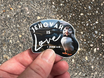 Jehovah is Love Stickers - Puffin