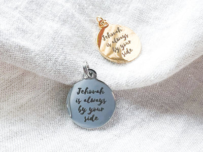 Jehovah Is Always By Your Side Stainless Steel or Gold Pendant - GINGERS
