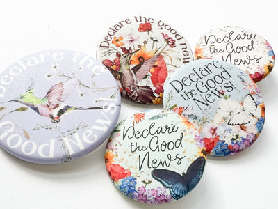 Declare The Good News Pins - Floral - GINGERS