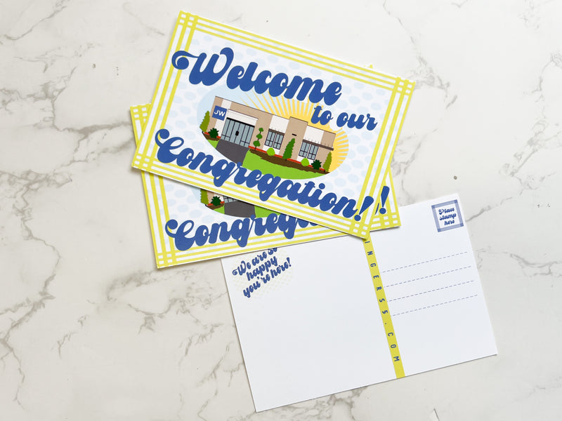 Welcome To Our Congregation 4 x 6 Postcards