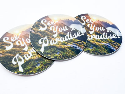 See You In Paradise Stickers