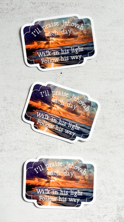 Follow Jehovahs Light Stickers