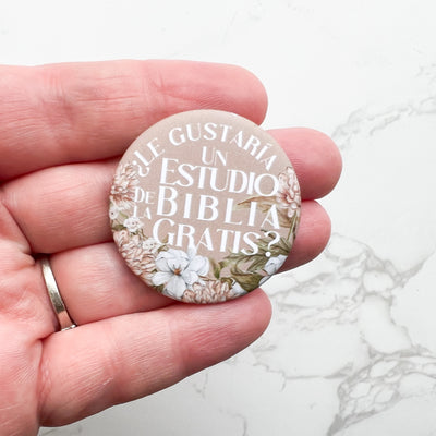 Spanish Ask Me About A Free Bible Study Pins - Dusty Magnolia