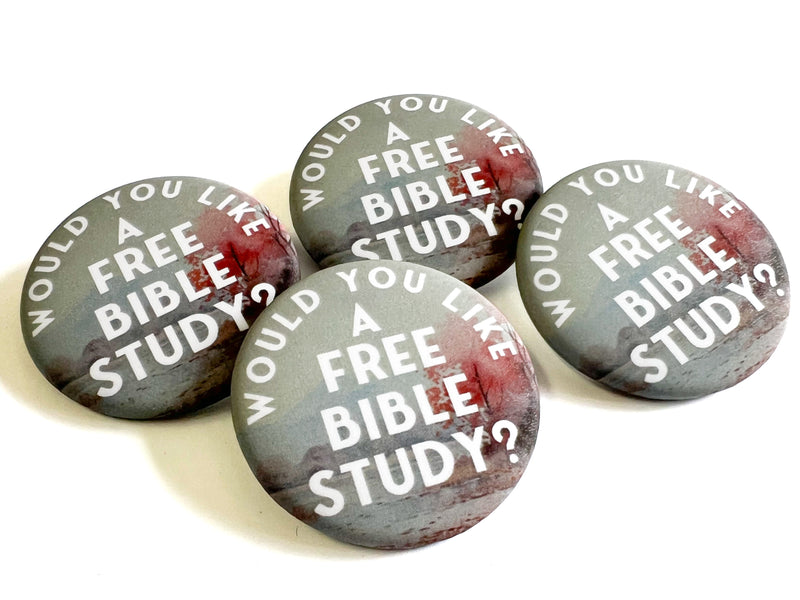 Ask Me About A Free Bible Study Pins -  Tranquil Autumn