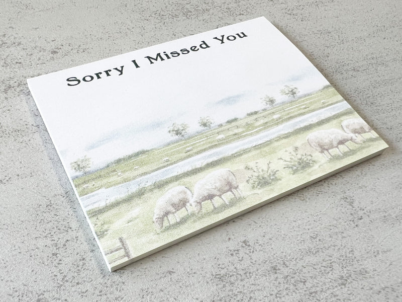 Sorry I Missed You - Sheep Mini Sticky Notes