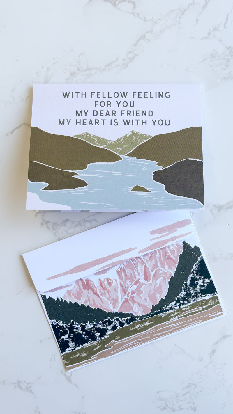 Sympathy Mountain Greeting Card