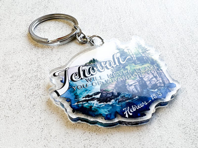 Jehovah Will Never Leave You Keychain - GINGERS