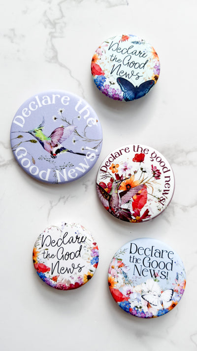 Declare The Good News Pins - Floral - GINGERS
