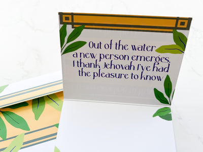 Spiritual Growth 4 x 6 Greeting Card - GINGERS