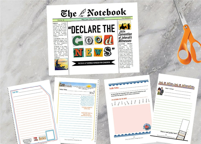 Divy Up Edition - Declare The Good News Notebook Printable - Digital Item