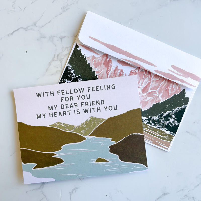Sympathy Mountain Greeting Card