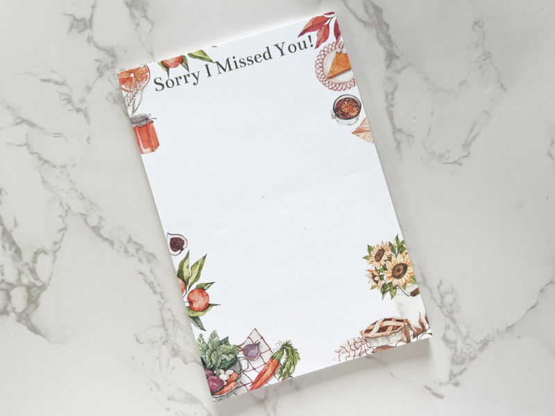 Sorry I Missed You - Cozy Autumn Sticky Notes - GINGERS