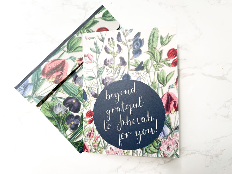 Beyond Grateful 4 x 6 Greeting Card